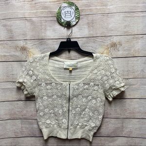 Anthropologie | Leifsdottir shortsleeve bolero M